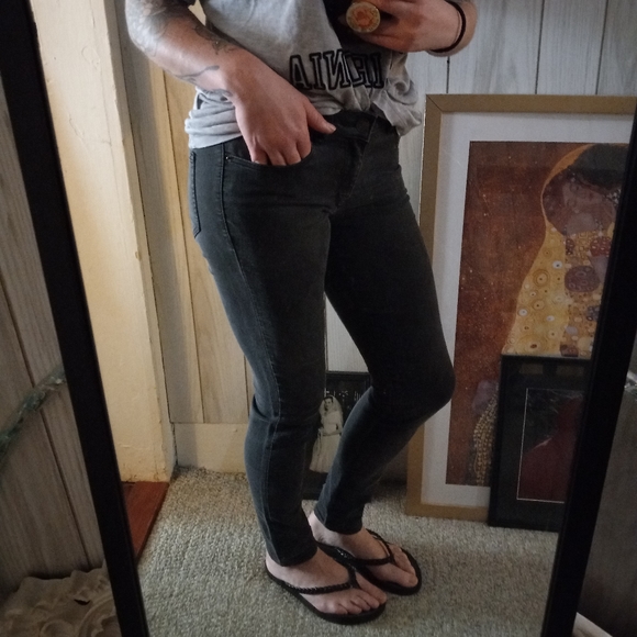 GARAGE ☆ High Waist Jegging in washed out black like new - Picture 4 of 9